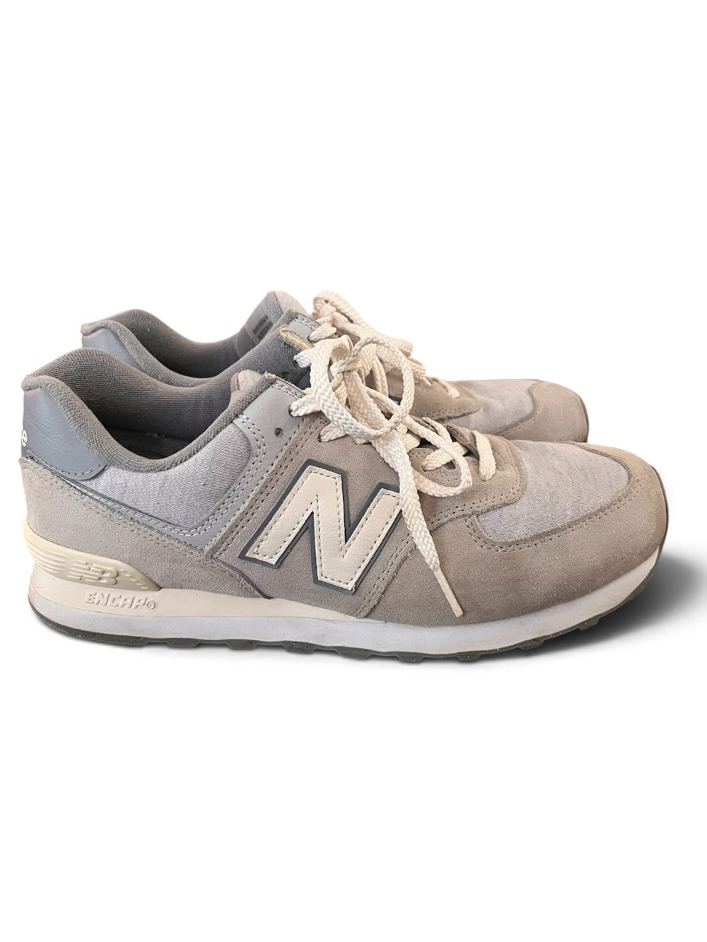 New Balance 574 Grey Day 2024 Men’s 9 Women’s 10.5 Gray Suede Sneakers
